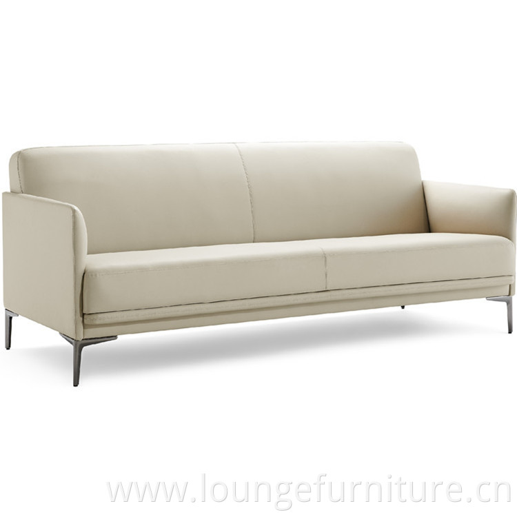 High Quality Company Hotel Hall Lounge Sofa Chair Short Thicken Soft Leather Lounge Chair